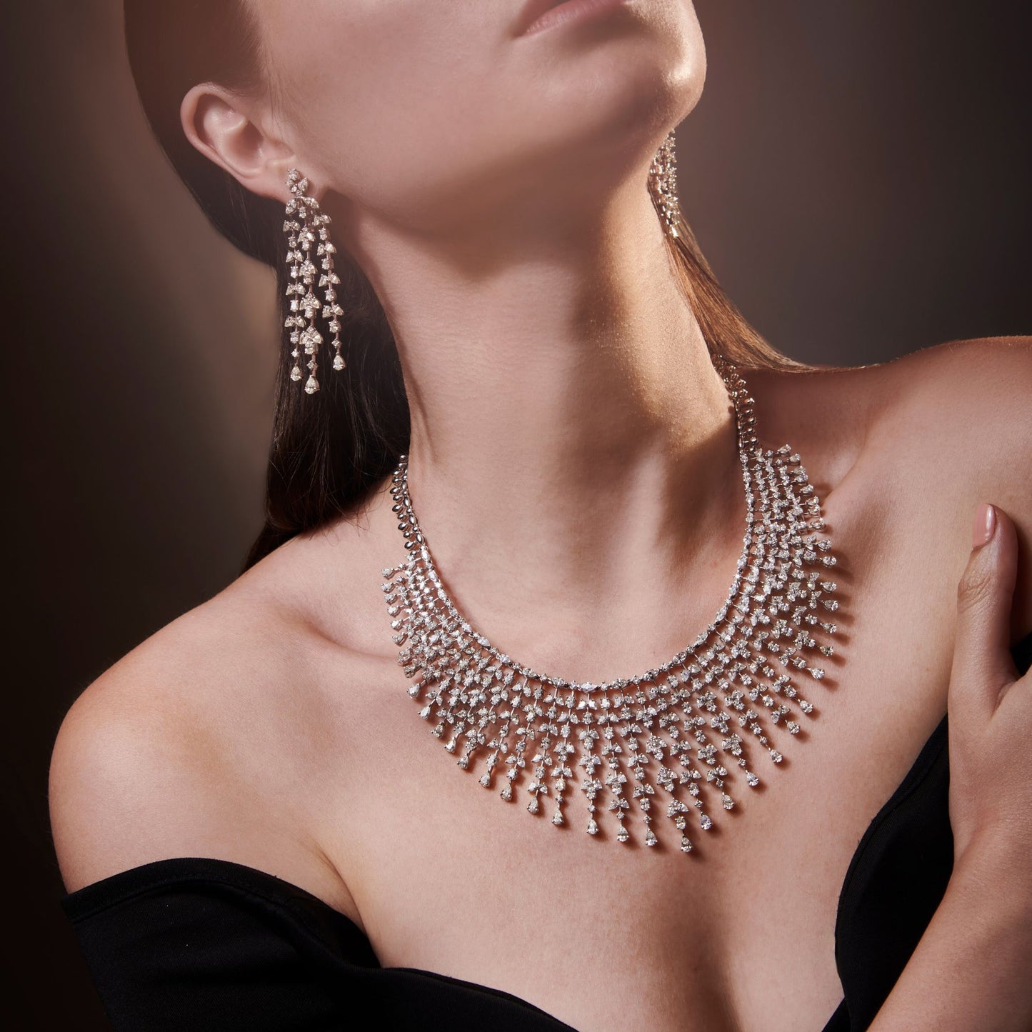 Aurora Fringe Diamond Necklace