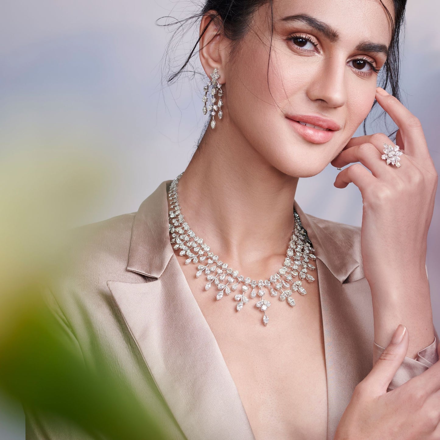 Bloom Cascade Diamond Necklace