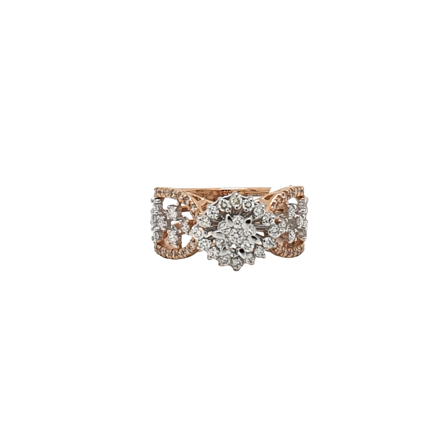 Floral Cluster Diamond Ring