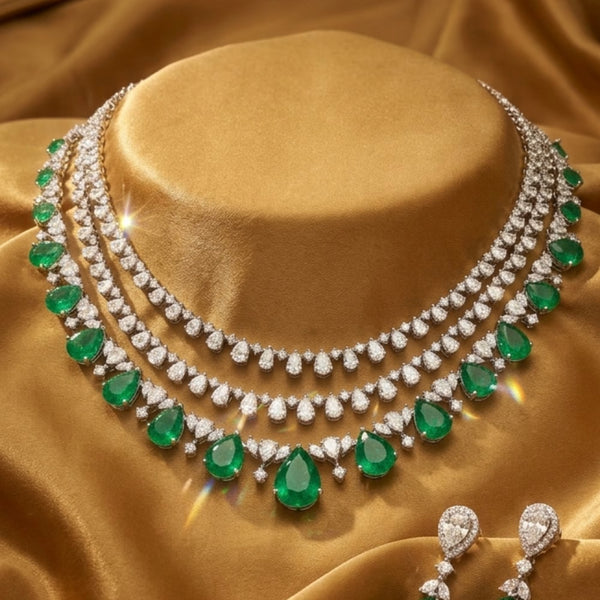Twilight Emeralds Necklace