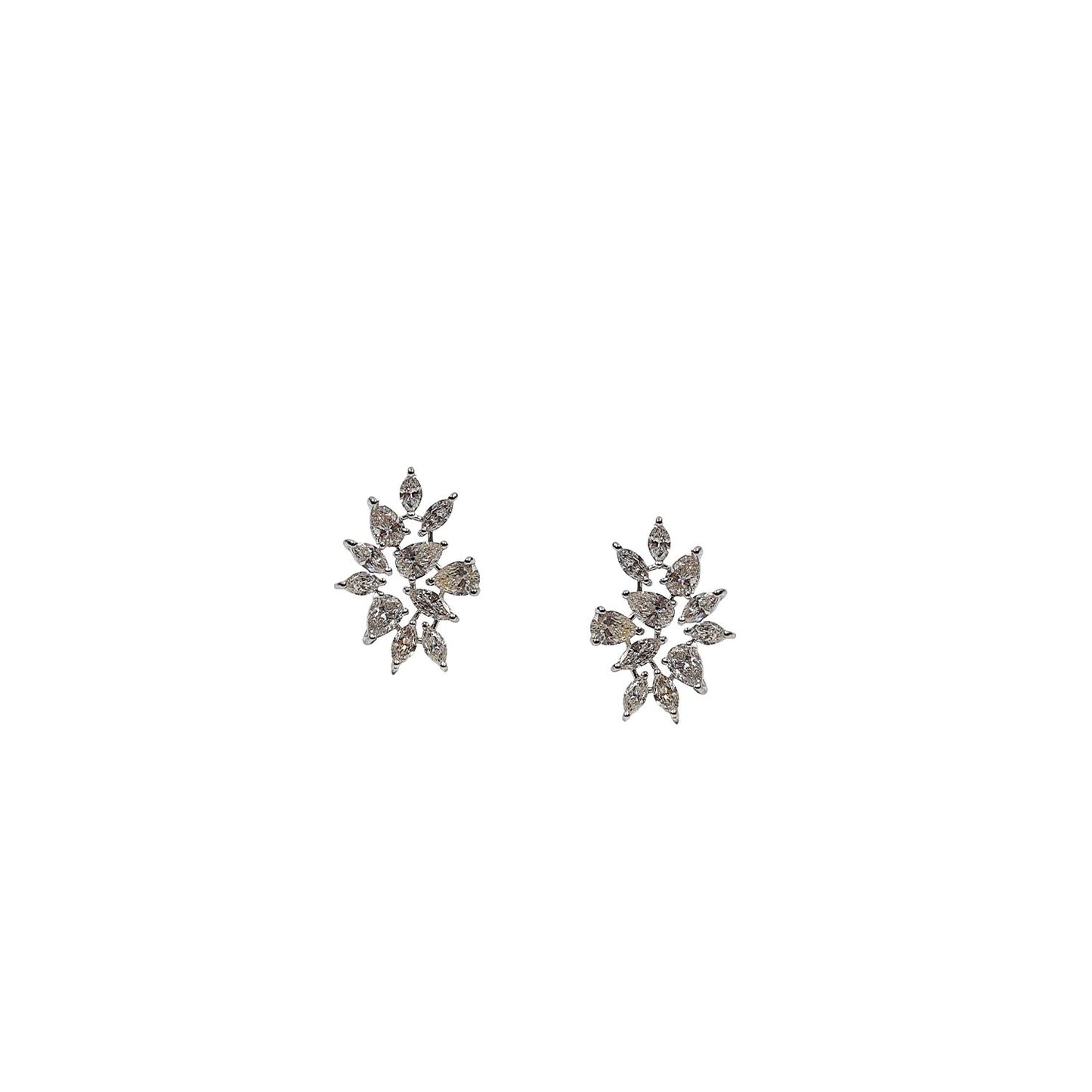 Sparkling Diamond Cluster Studs