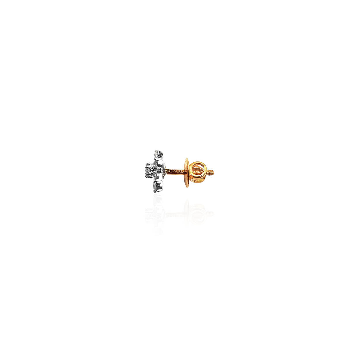 Angelina Artistic Diamond Stud Earring