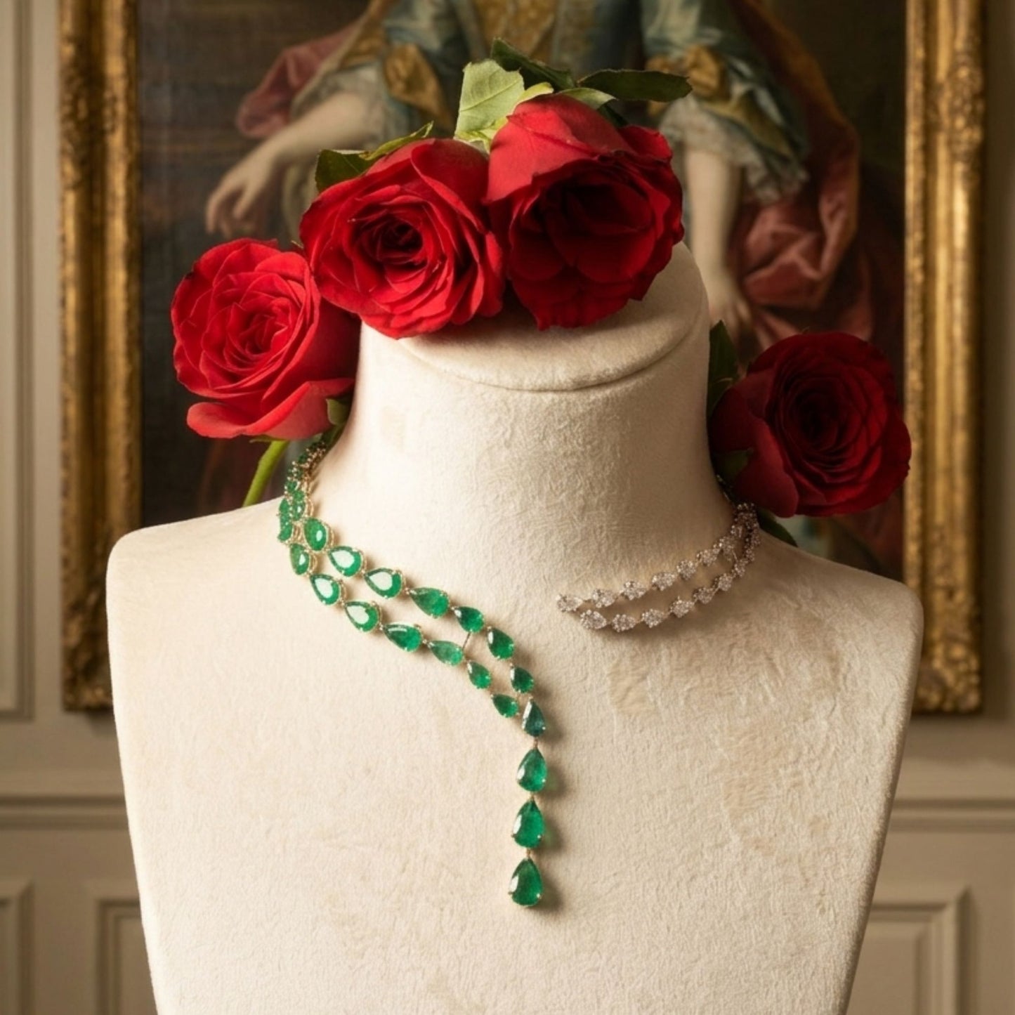 Emerald Grace Diamond Necklace
