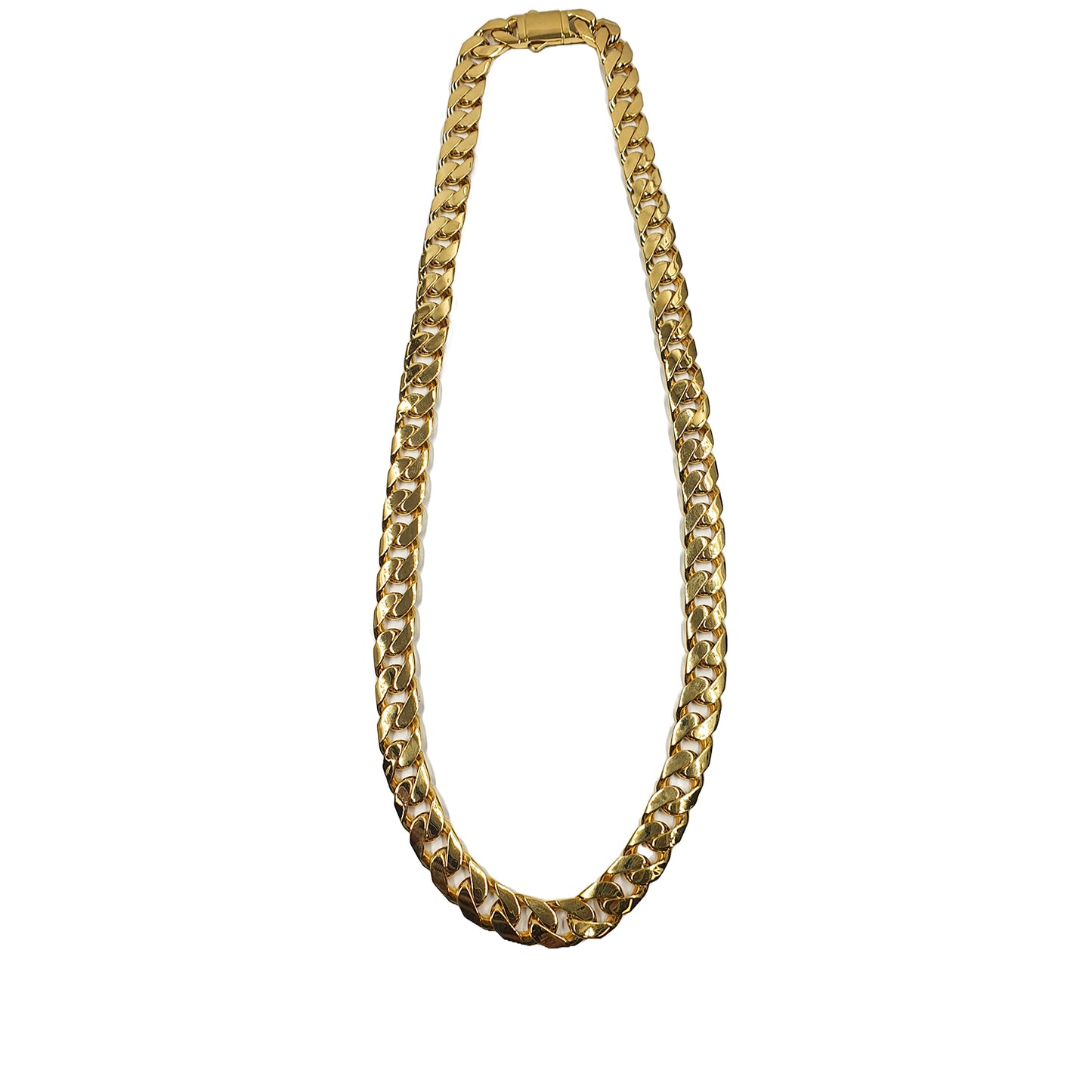 Gentlemen's Draft 22K Gold Curb Chain for Men – Thick Polished Cuban Links