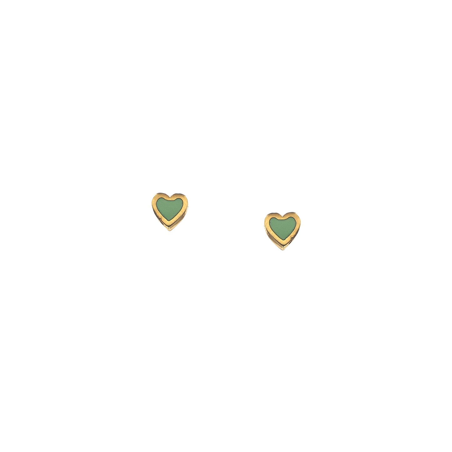 Sweet Heart gold earrings