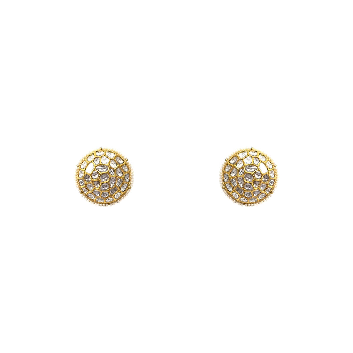 Modern Polki Stud Earring