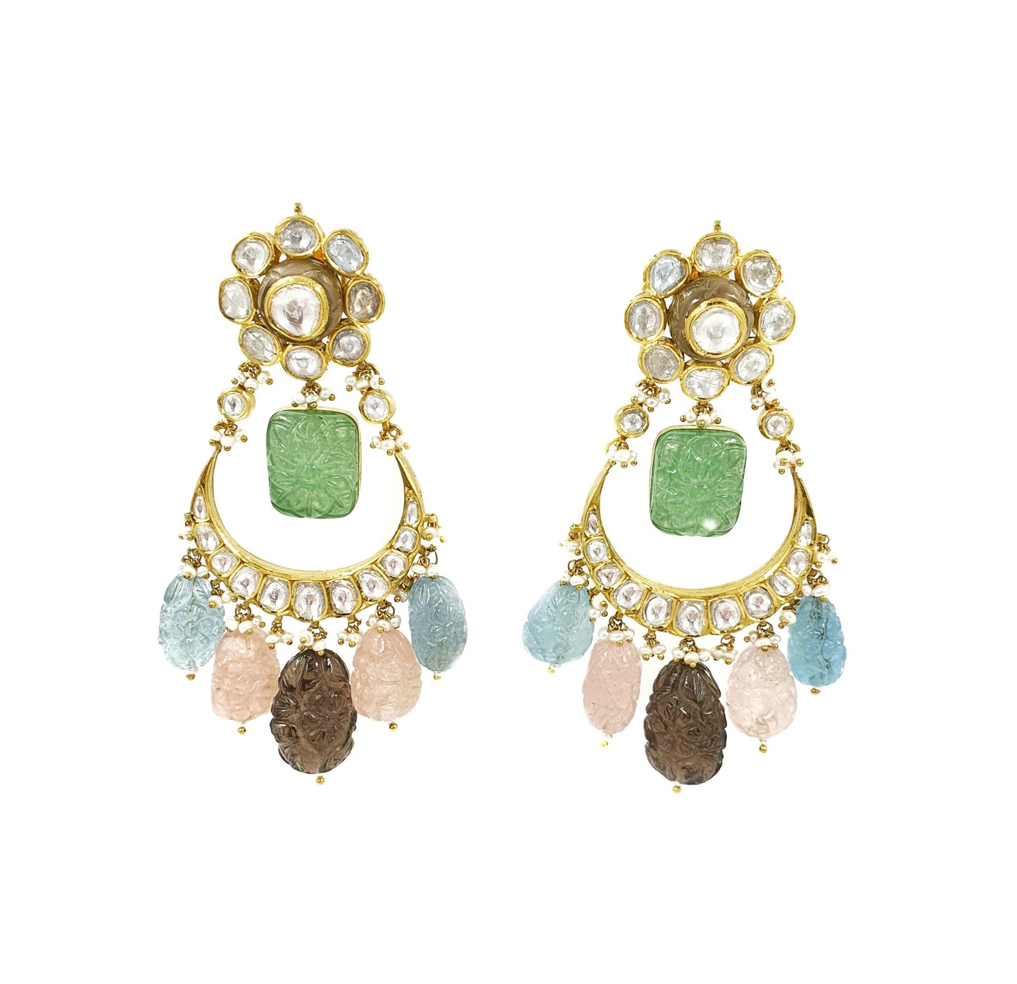 Millionaire Navratna Polki Necklace