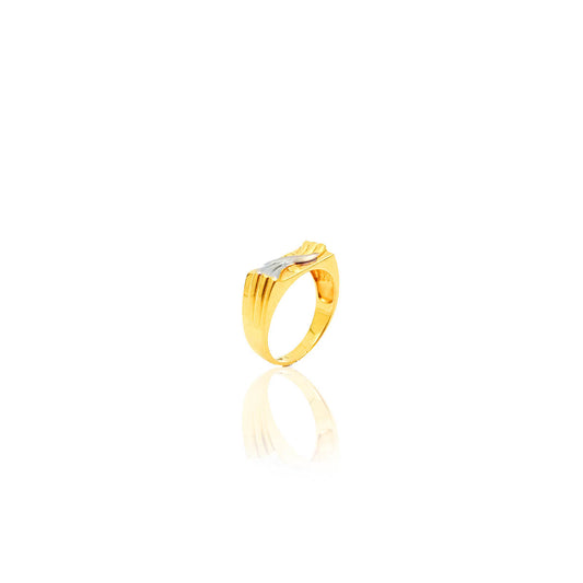 Gentlemen's Draft Beauregard Mens Gold Ring