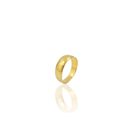 Gentlemen's Draft Adrianne Plain Gold Band Ring