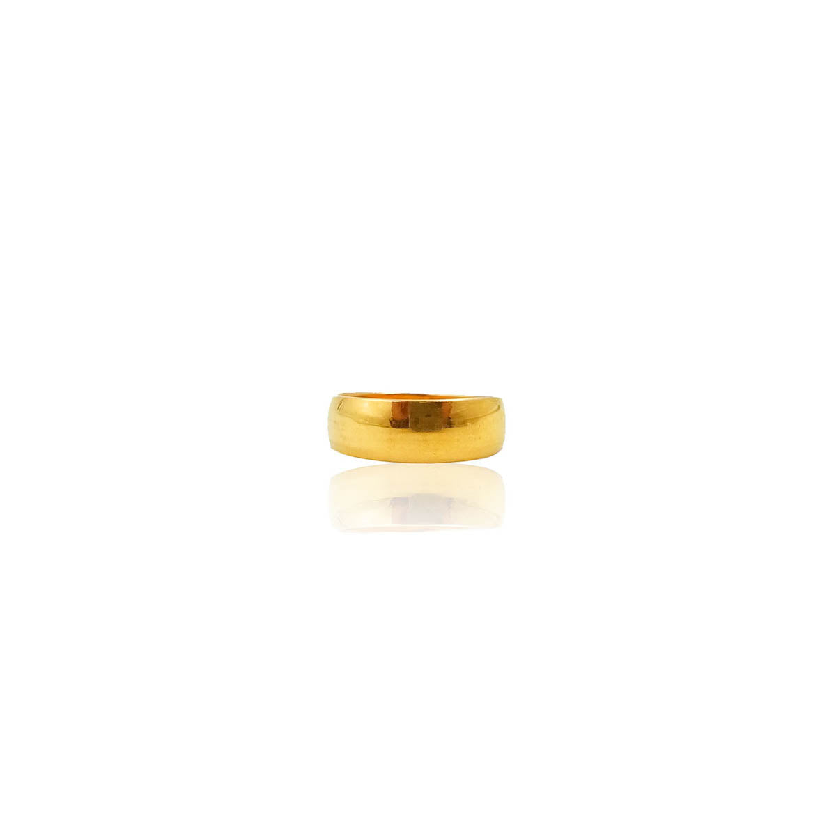 Gentlemen's Draft Adrianne Plain Gold Band Ring