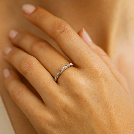 Classic Diamond Eternity Band in 18K Rose Gold