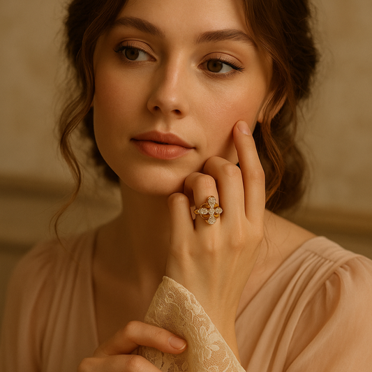 Fabia Floral Shaped Daily Wear Diamond Ring