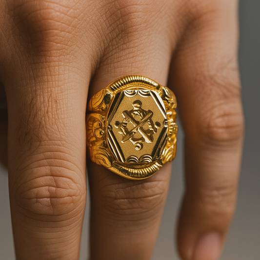 Gentlemen's Draft Classic Gold Men's Wedding Ring