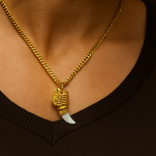 Gentlemen's Draft Men’s Lion Head Gold Pendant