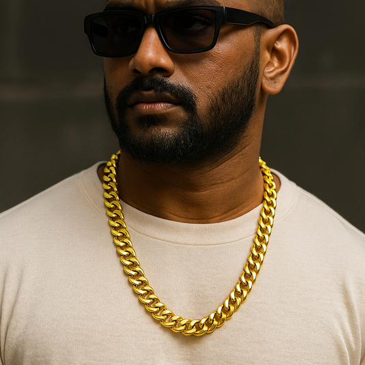 Gentlemen's Draft Heavy Gents Chain in 22K Yellow Gold – 22 Inch