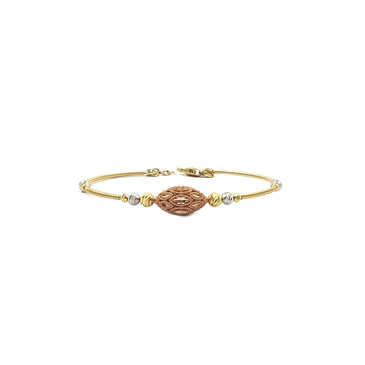 Bernita Daily Wear Dual Toned Gold Bracelet