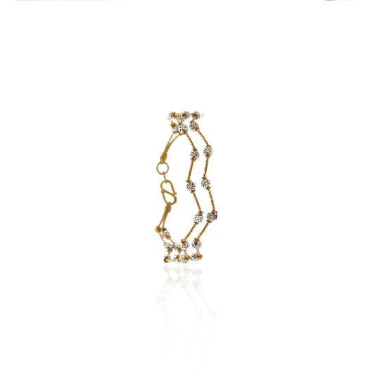 Zig Zag Fancy Gold Bracelet