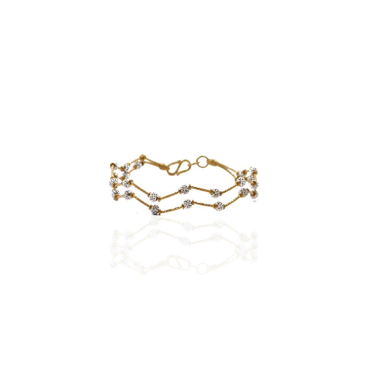 Zig Zag Fancy Gold Bracelet