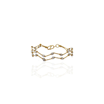 Zig Zag Fancy Gold Bracelet