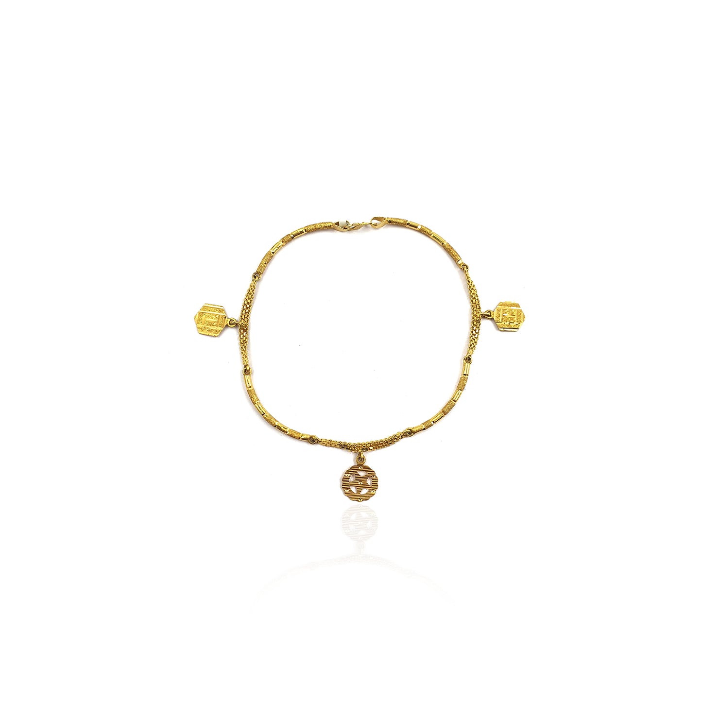 Aahana Gold Charm Bracelet