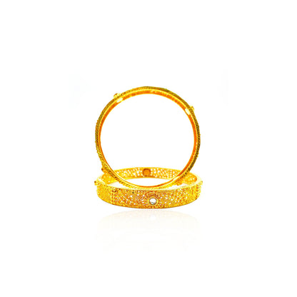 Danette Party Wear Gold Bangles