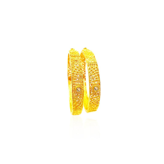 Danette Party Wear Gold Bangles