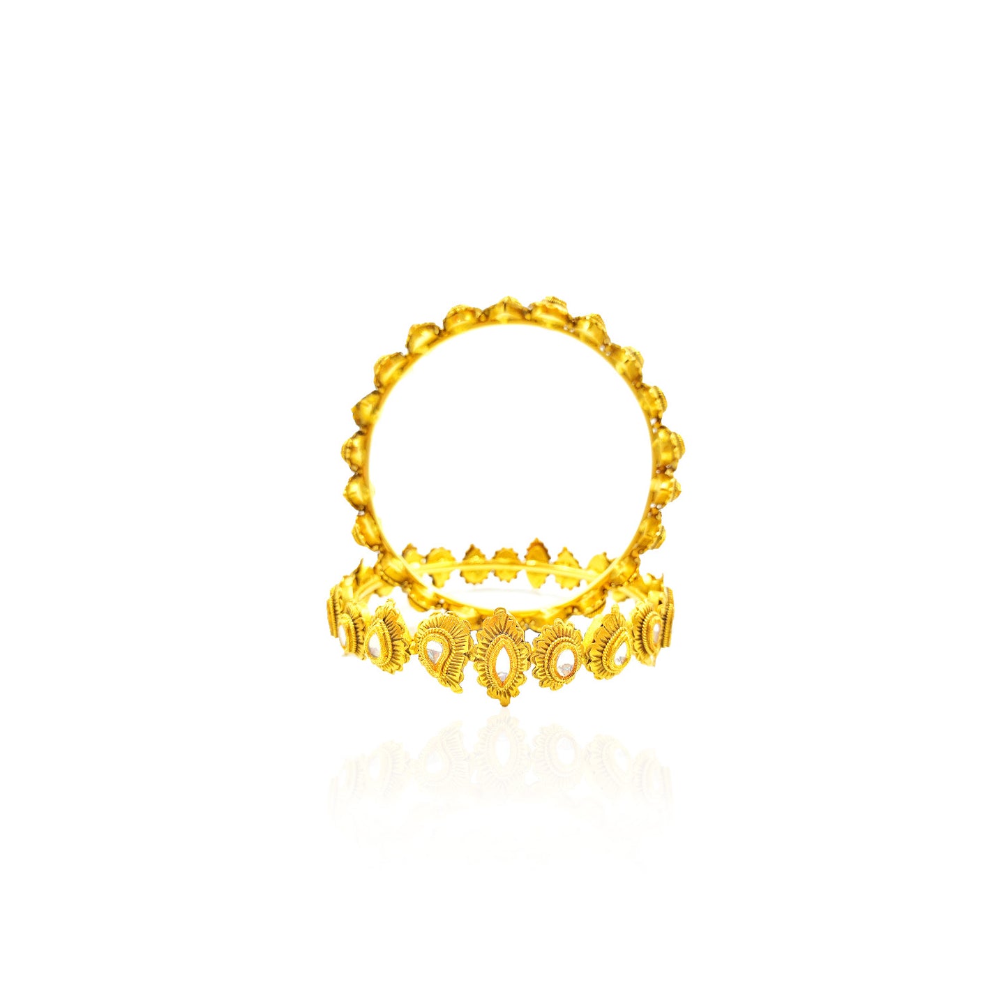 Damien Antique Gold Bangles