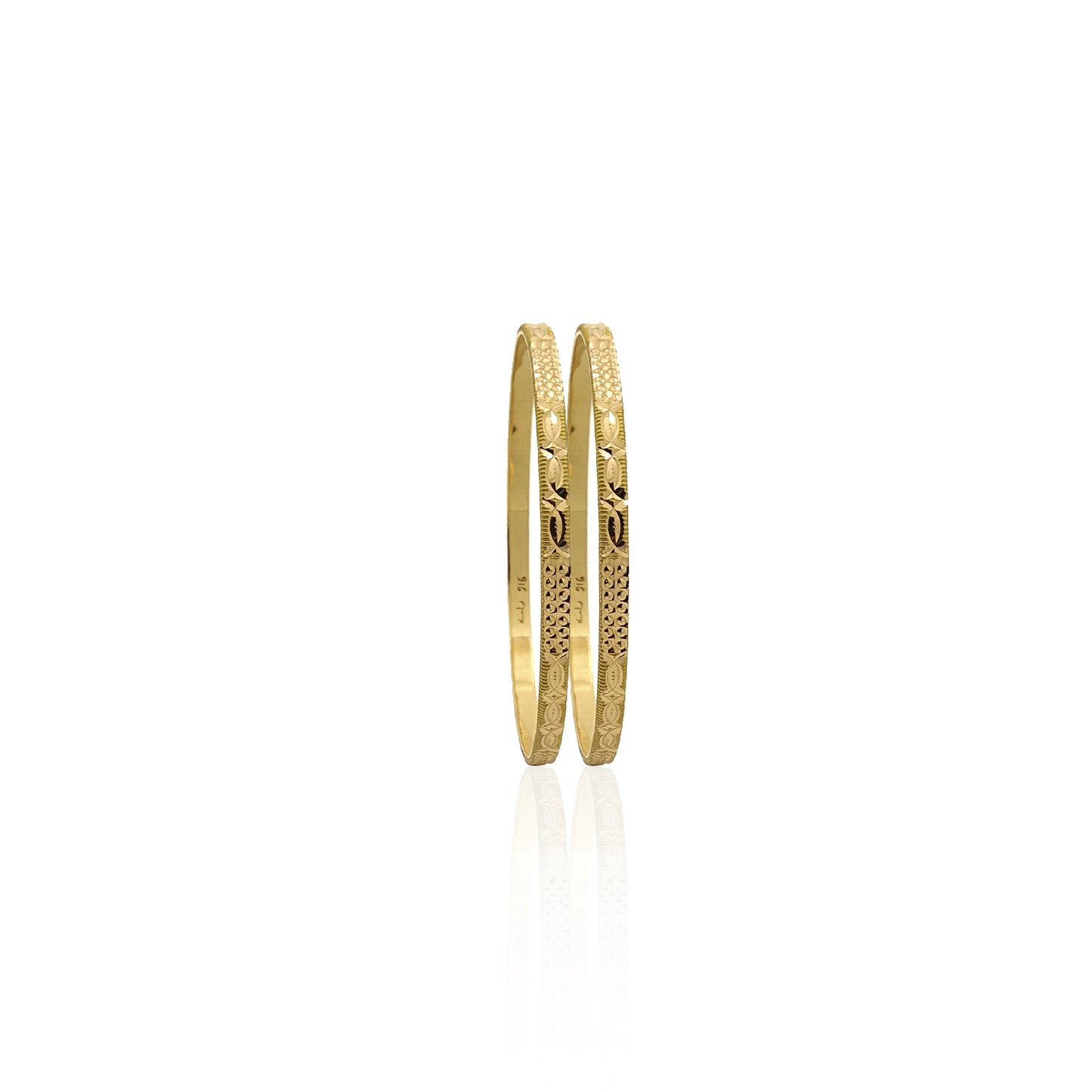 Charusila Thin Shape Gold Bangles