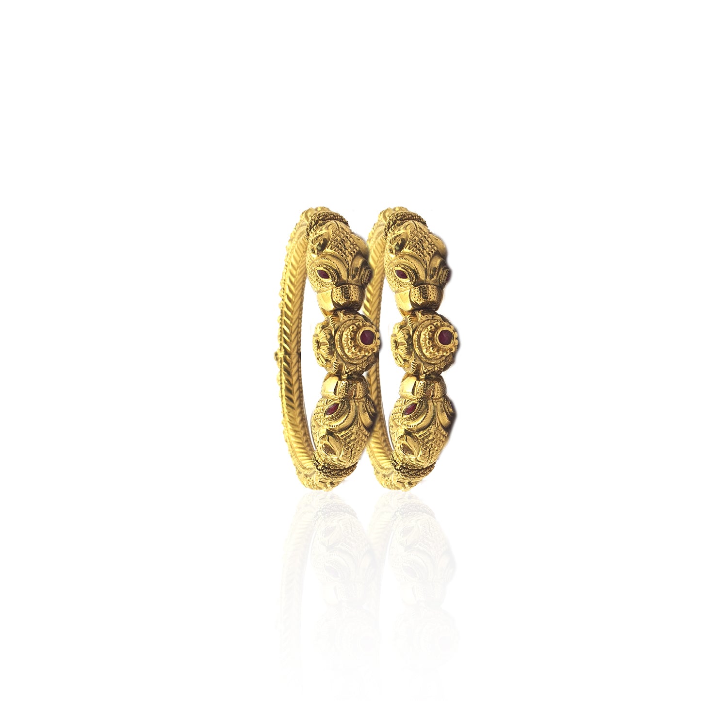 Dhariyith Expensive Antique Gold Bangles