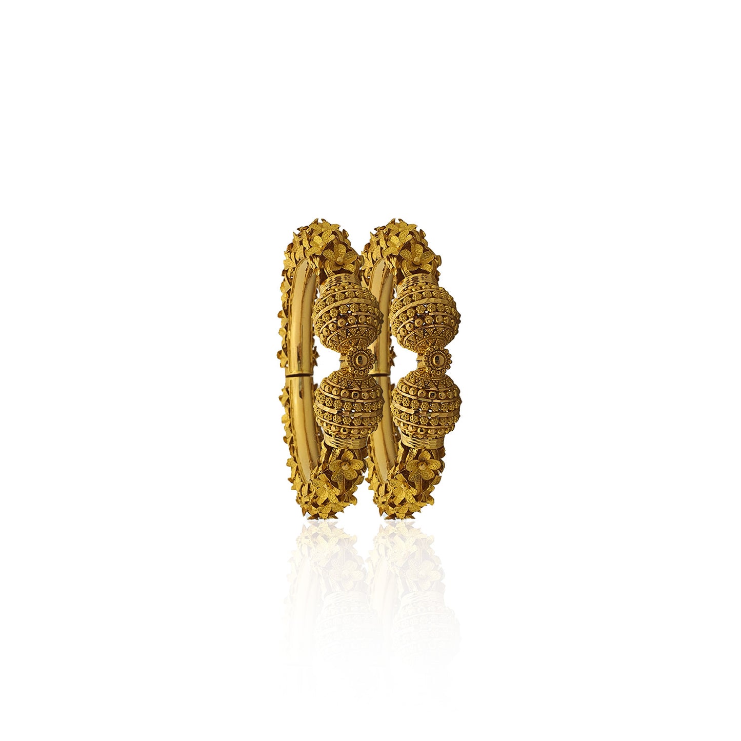 Chittarupa Expensive Blossom Gold Bangles