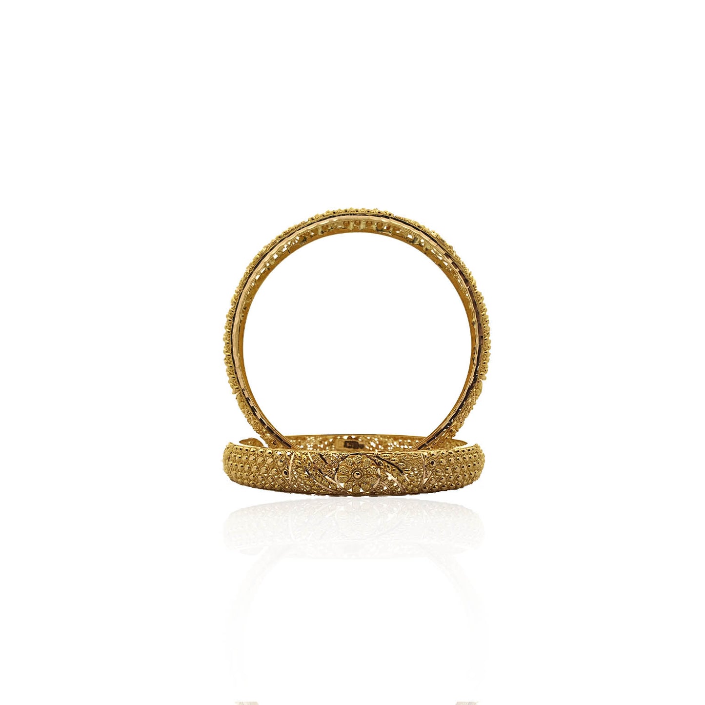 Chaithra Antique Gold Bangles