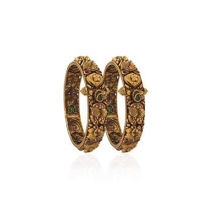 Akshata Antique Gold Bangles