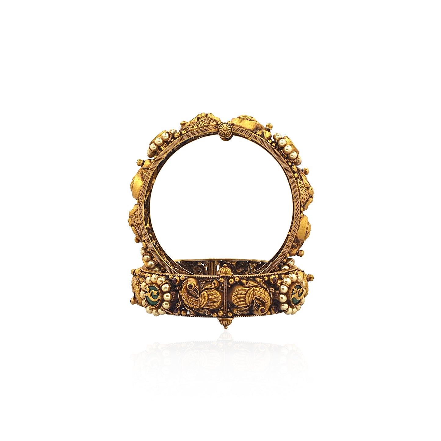 Abhilasha Antique Gold Bangles