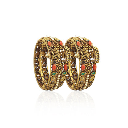 Abirami Antique Gold Bangles