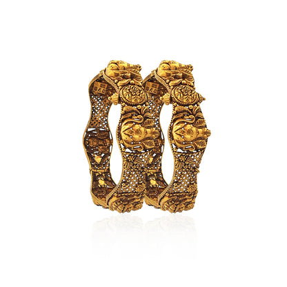 Kalash Antique Gold Bangles