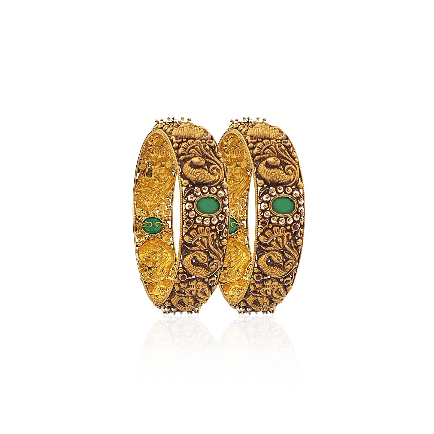 Aghanashini Antique Gold Bangles