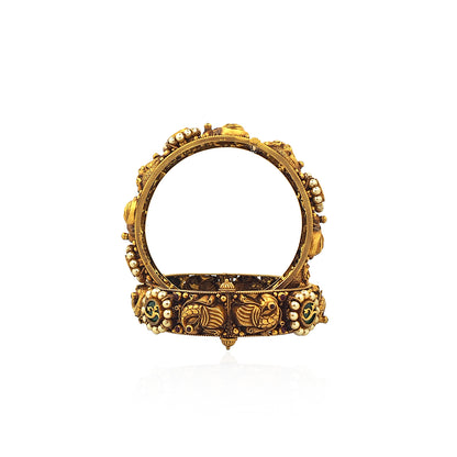 Akanksha Antique Gold Bangles