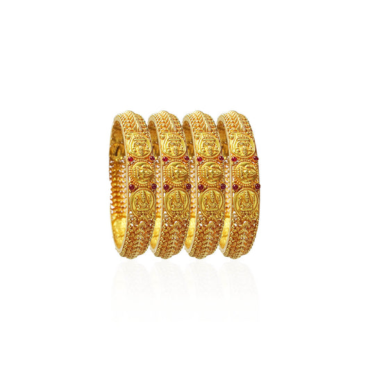 Goddess Mahalakshmi Gold Bangles