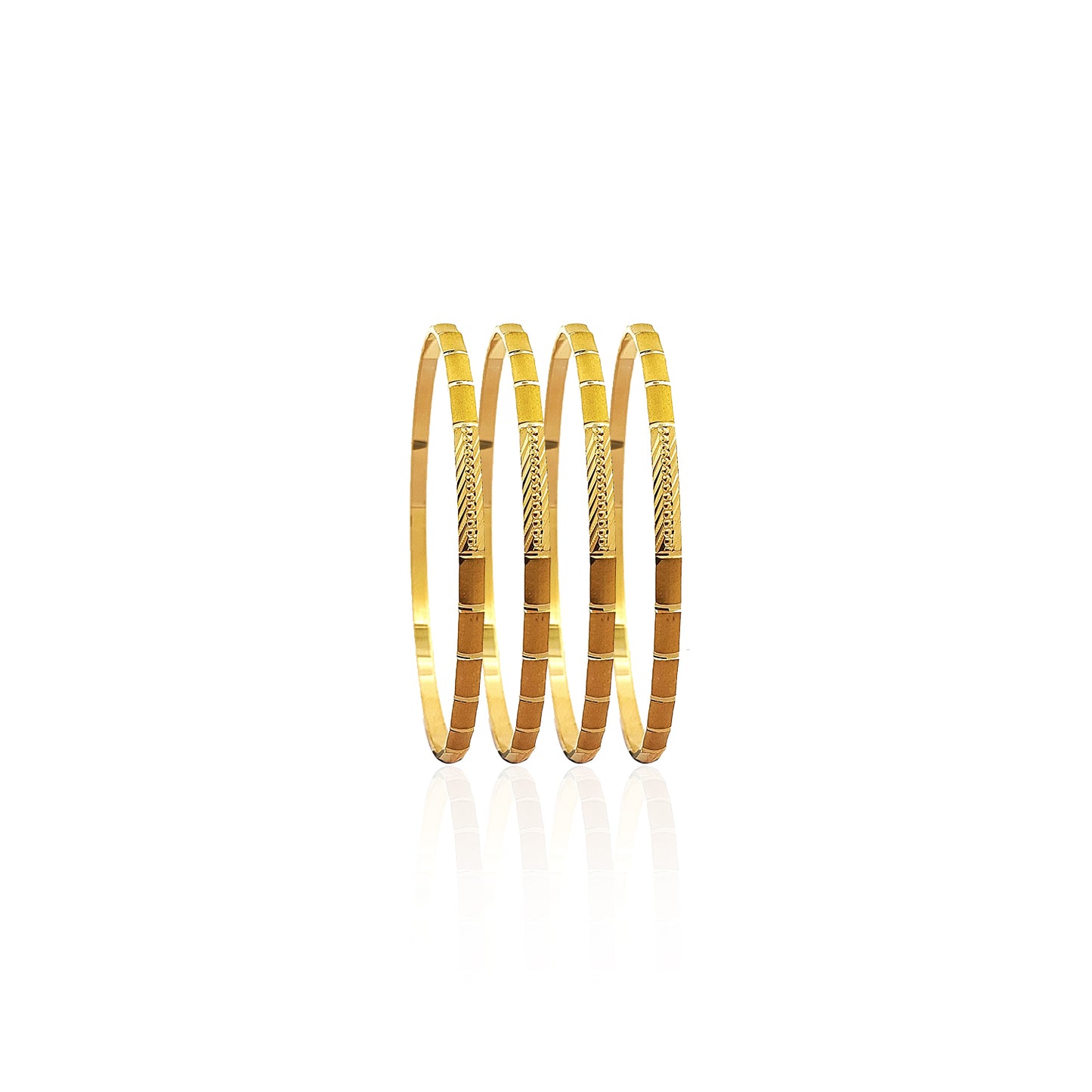 Aadhana Slimy Gold Bangles