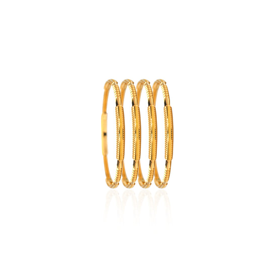 Arshia Dainty Gold Bangles