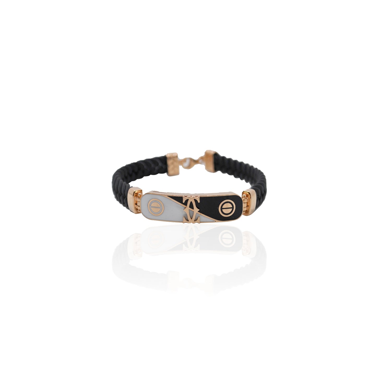 Gentlemen's Draft Men’s Fashion Dual-Tone Enamel Bracelet