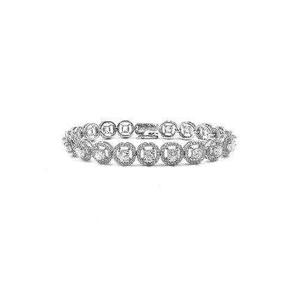 Cushion-Cut Tennis Bracelet