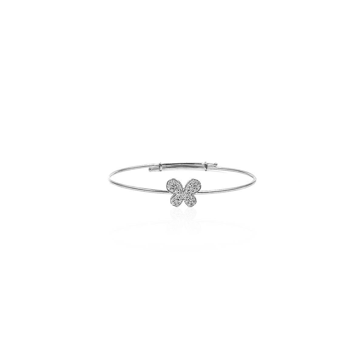 Eleanora Butterfly Inspire Plain Diamond Bracelet