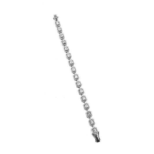 Emerald Cut Tennis Bracelet