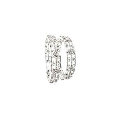 Ginevra Starburst Diamond Bangles