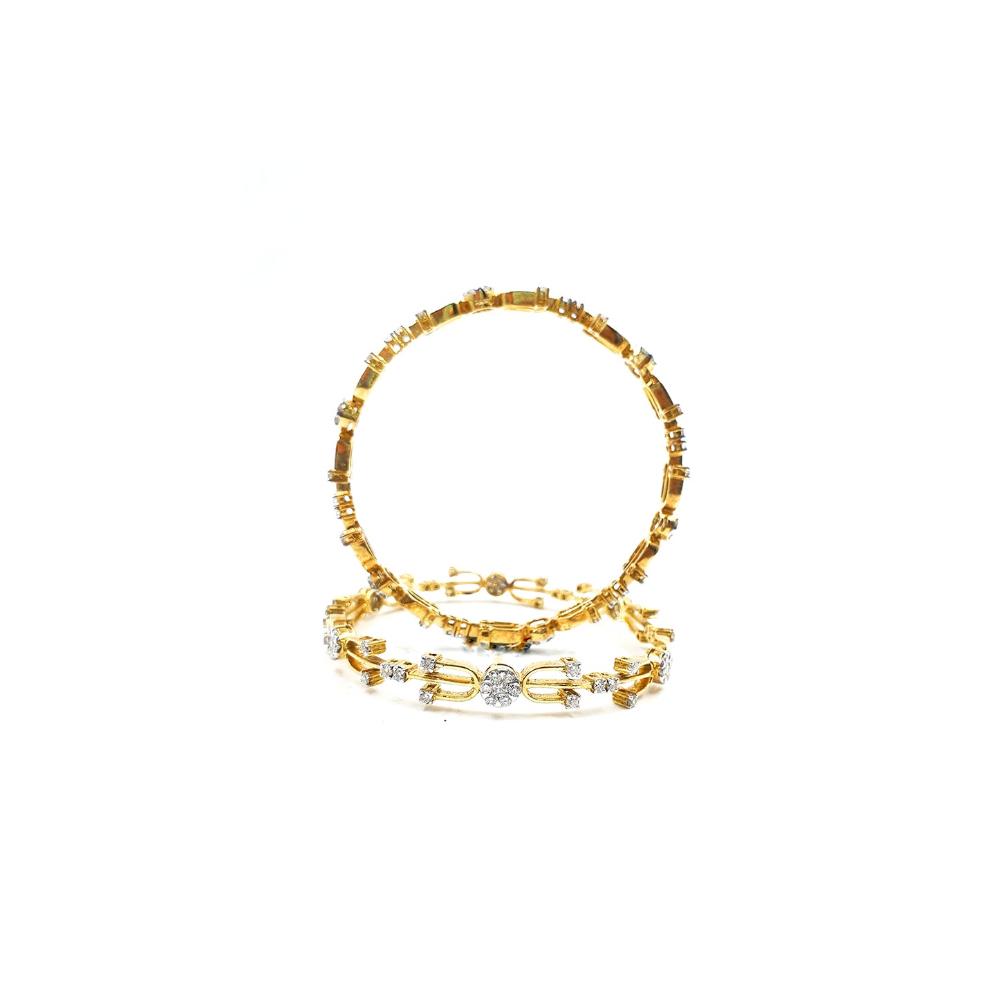 Alicia Fancy Looking Diamond Bangles