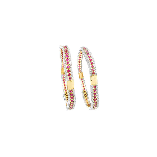 Chiara Gemstone Special Diamond Bangles