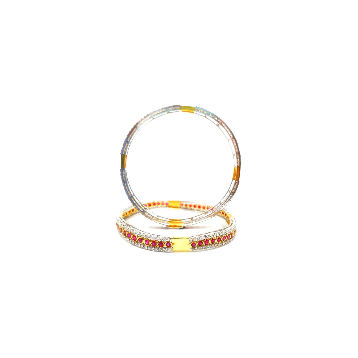 Chiara Gemstone Special Diamond Bangles