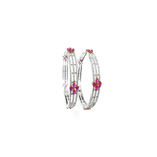 Amara Triple Layered Diamond Bangles