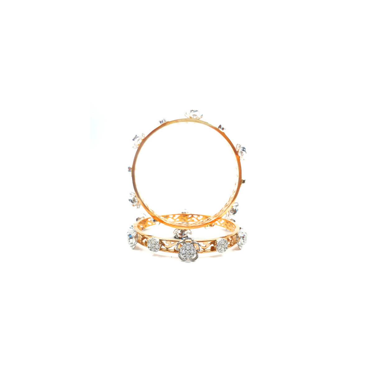 Beatrice Blooming Floral Diamond Bangles